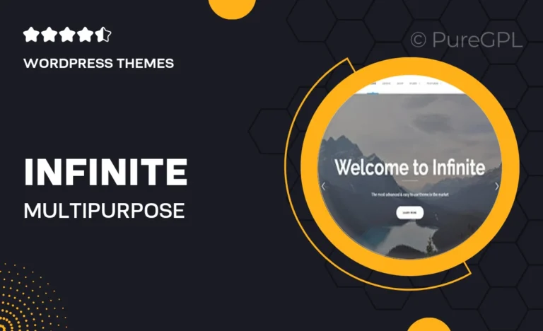 infinite multipurpose wordpress theme