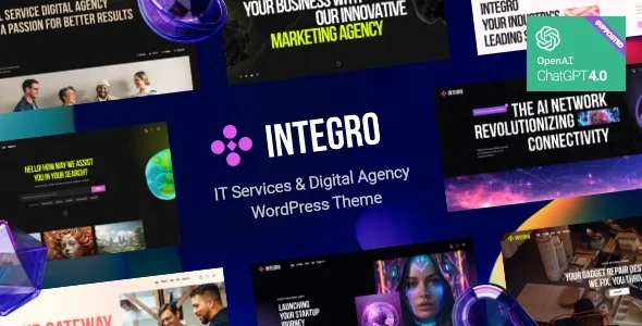 integro it services digital agency wordpress theme 1