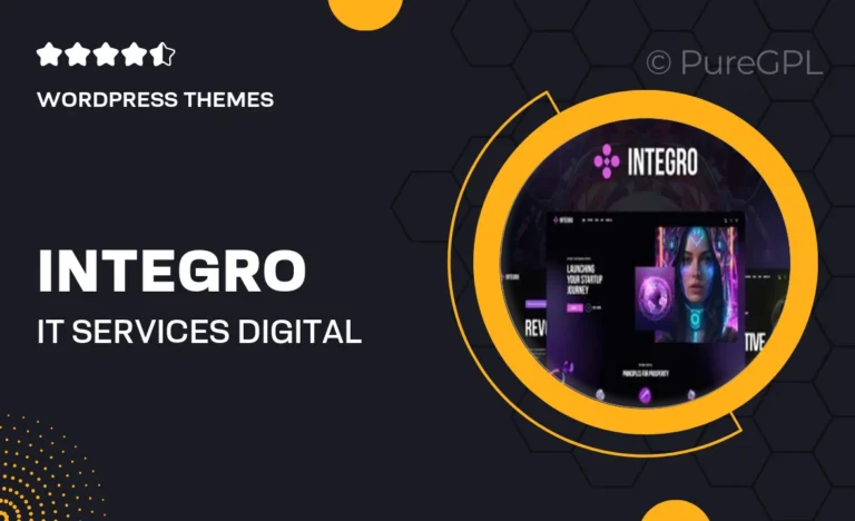 integro it services digital agency wordpress theme