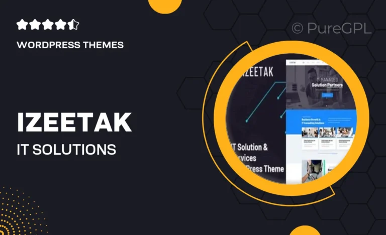 izeetak it solutions services wordpress theme