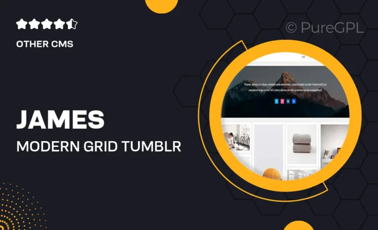 james modern grid tumblr theme