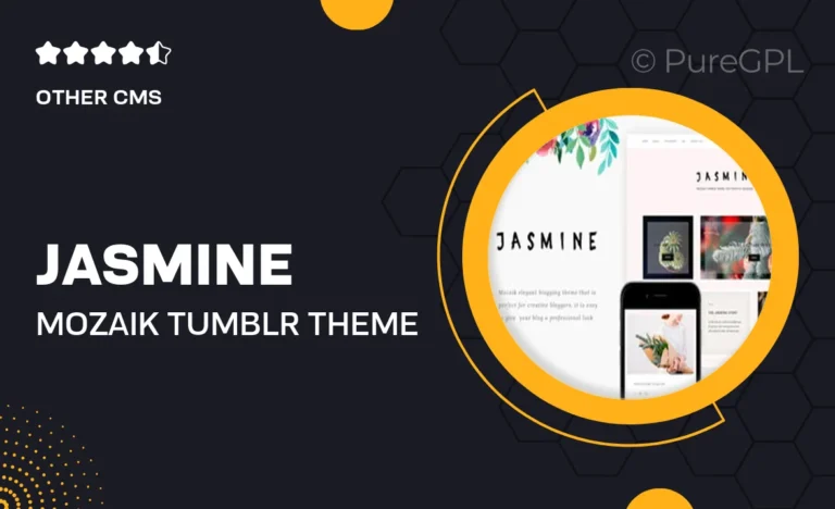 jasmine mozaik tumblr theme