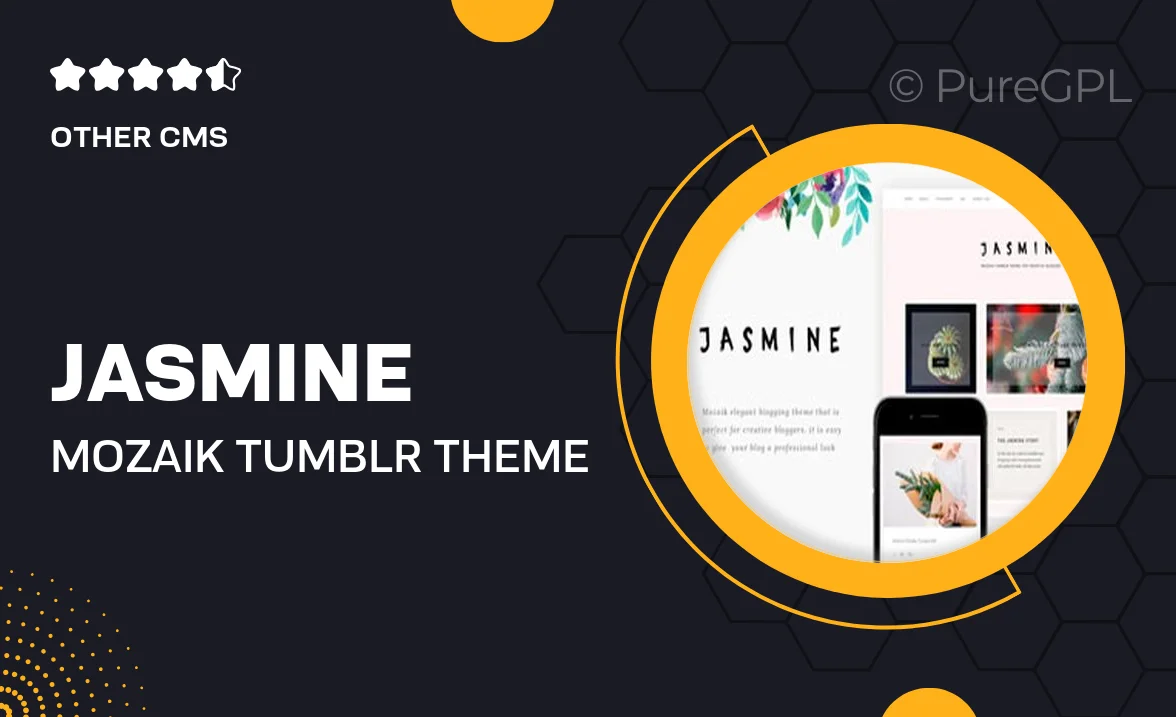 Jasmine – Mozaik Tumblr Theme