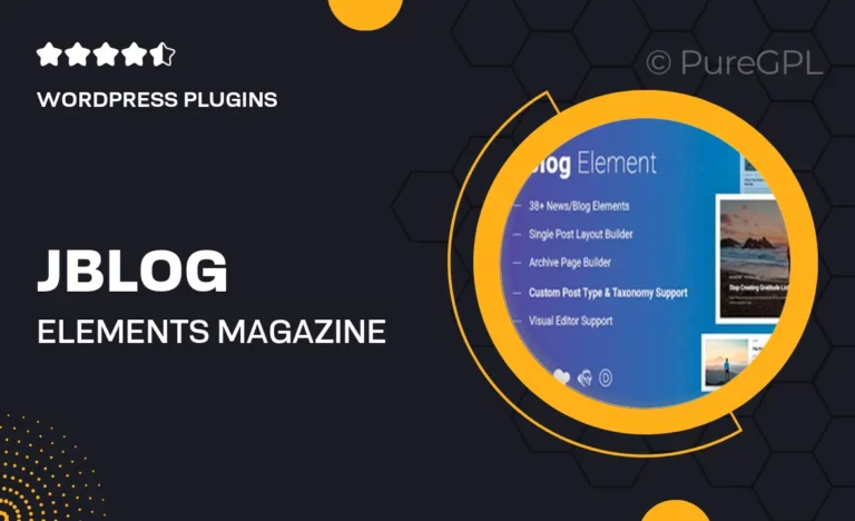 jblog elements magazine blog add ons for elementor wpbakery page builder