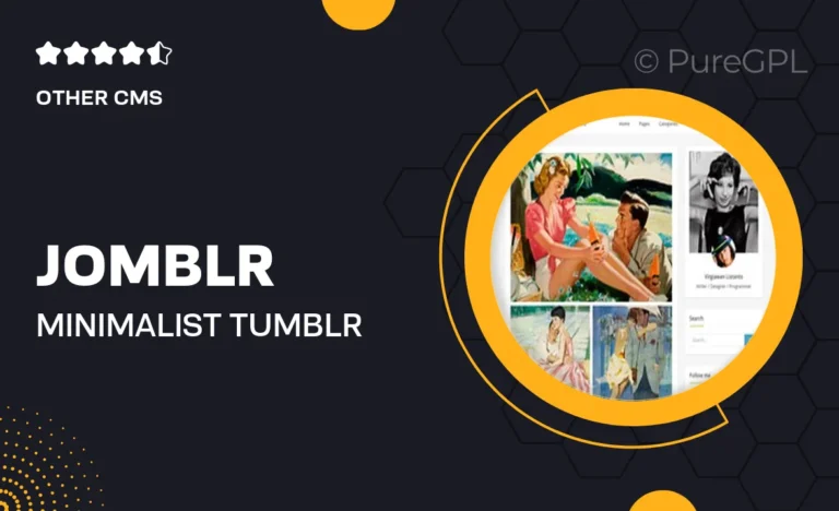 jomblr minimalist tumblr theme