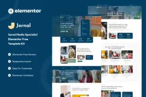 Jornal – Social Media Specialist Elementor Template Kit