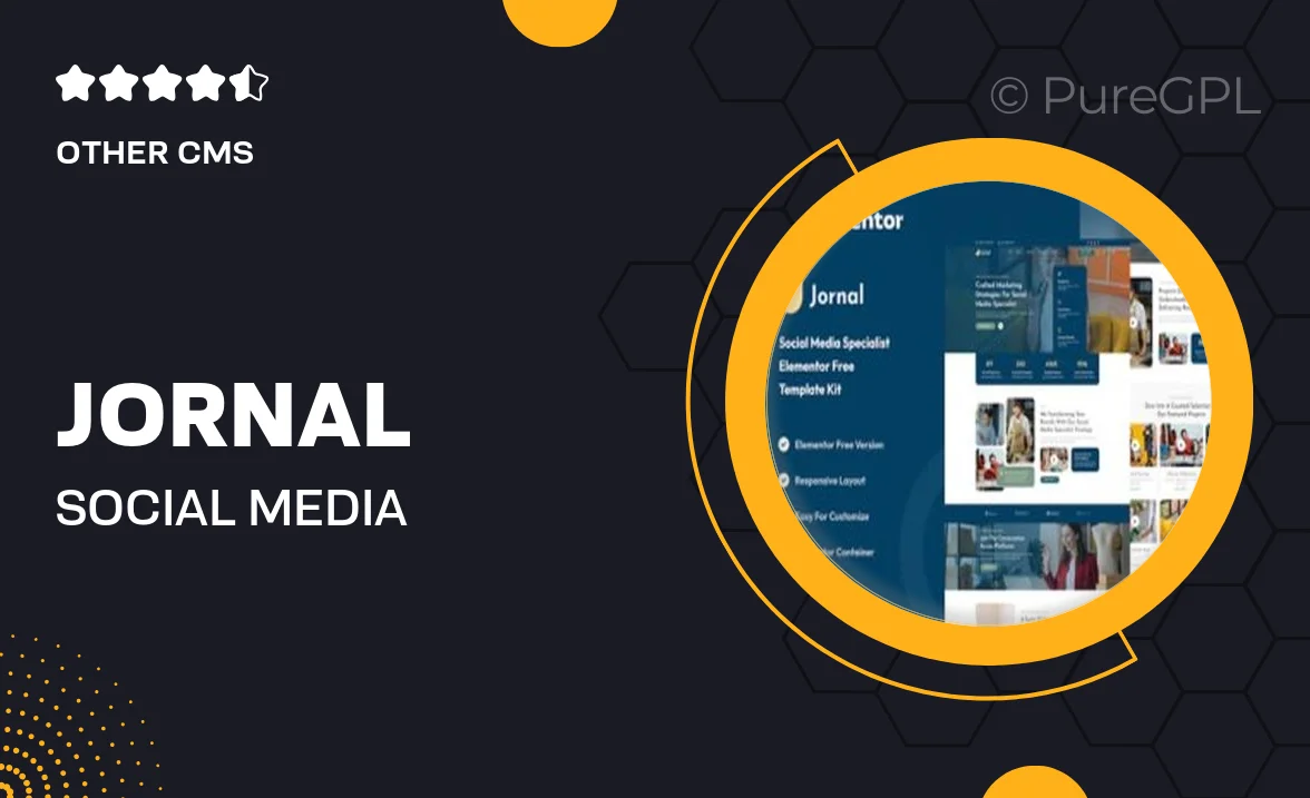 Jornal – Social Media Specialist Elementor Template Kit