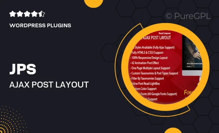 jps ajax post layout addon for wpbakery page builder