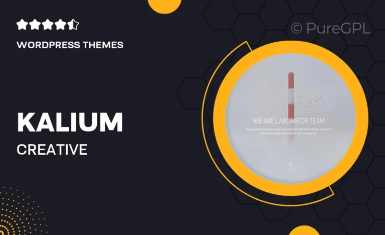 kalium creative multipurpose wordpress woocommerce theme