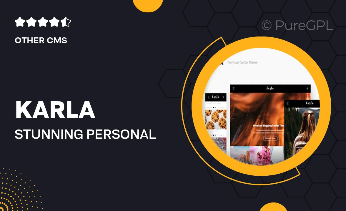 Karla – Stunning Personal Blog Theme for Tumblr