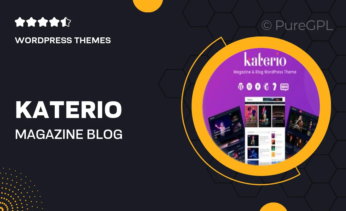 Katerio – Magazine & Blog WordPress Theme