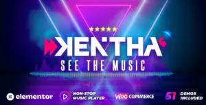 Kentha – Non-Stop Music WordPress Theme with Ajax