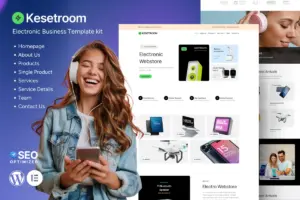 Kesetroom – Electro Webstore Elementor Template Kit
