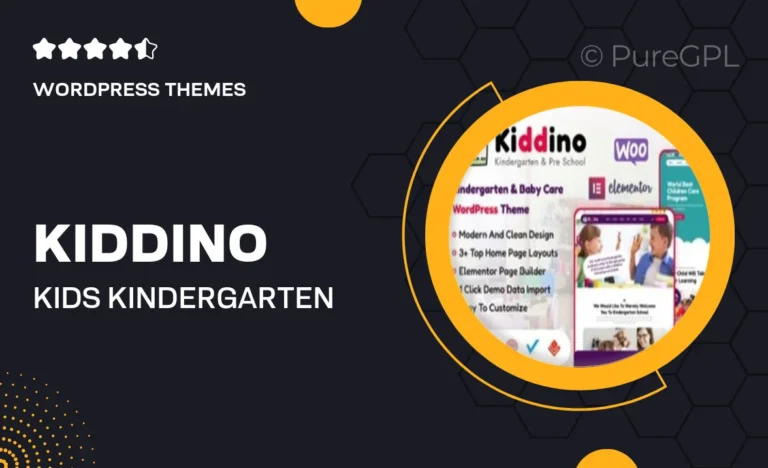 kiddino kids kindergarten wordpress theme