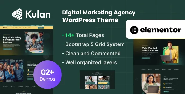 kulan digital marketing agency wordpress theme 1