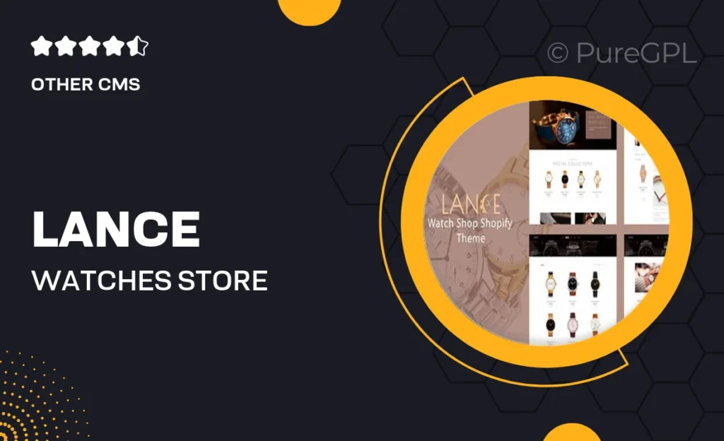 Lance – Watches Store Shopify Theme 26 Lance – Watches Store Shopify Theme