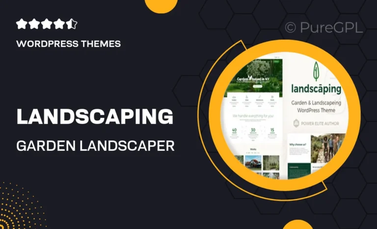 landscaping garden landscaper wordpress theme