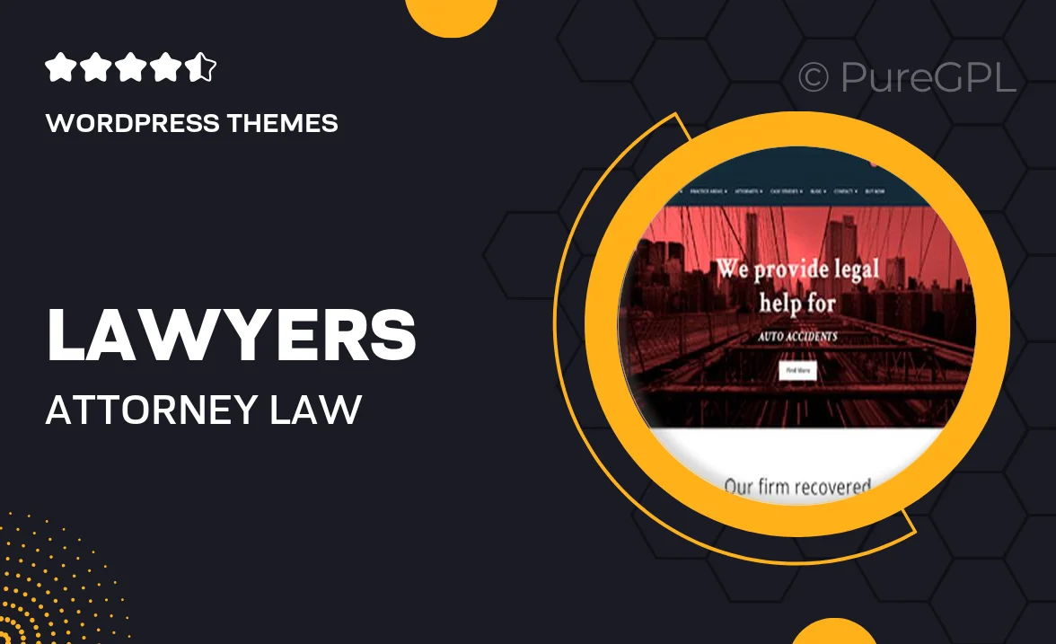 Lawyers – Attorney Law Consulting Theme