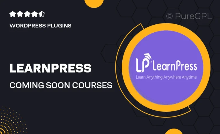 learnpress coming soon courses
