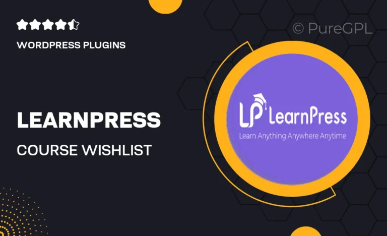 learnpress course wishlist