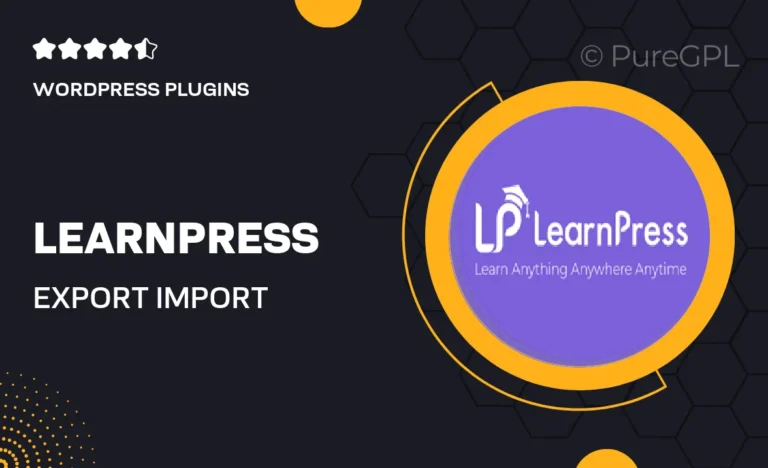Learnpress | Export Import Courses