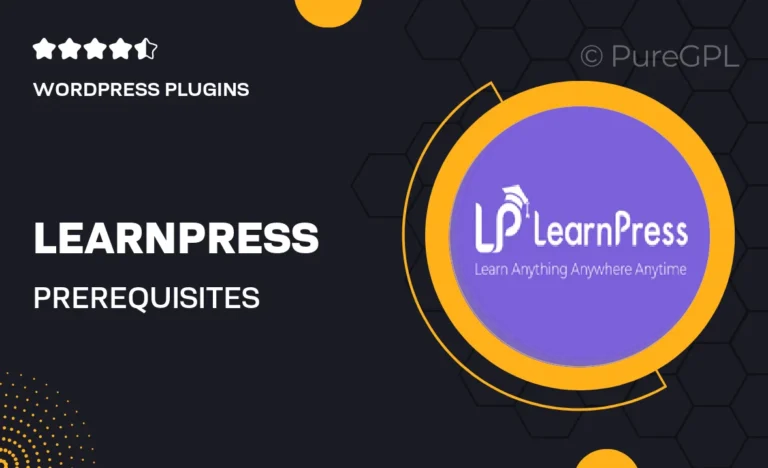 learnpress prerequisites courses