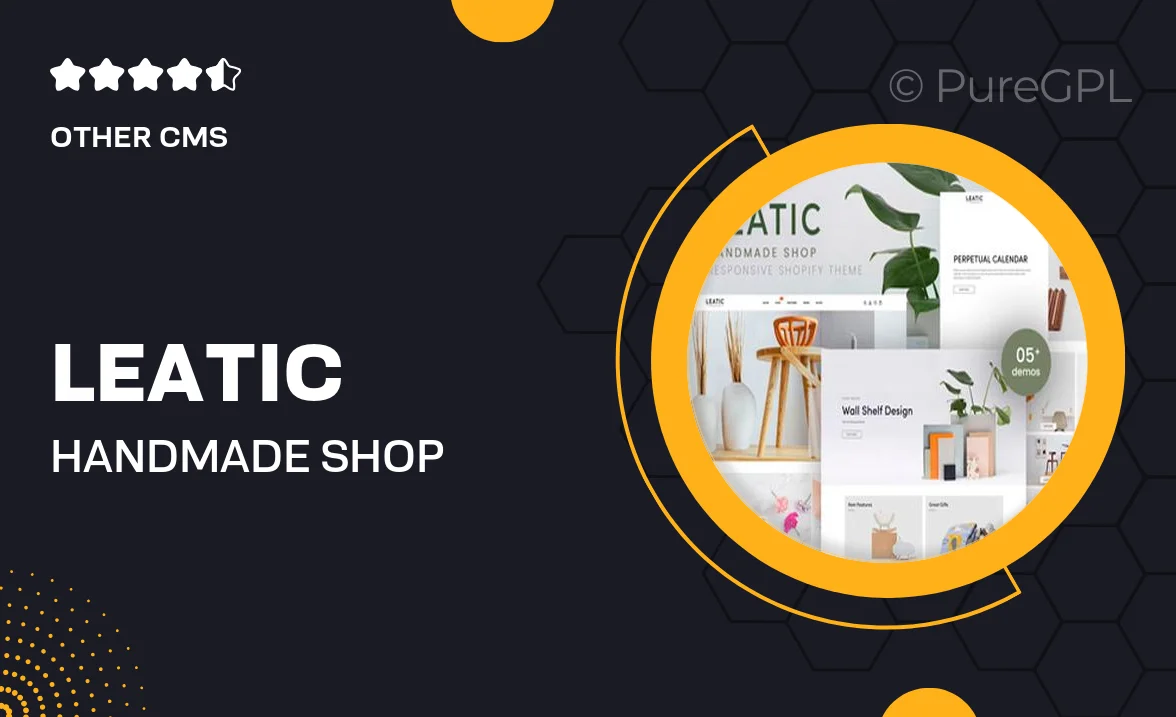 Leatic – Handmade Shop Responsive Shopify Theme