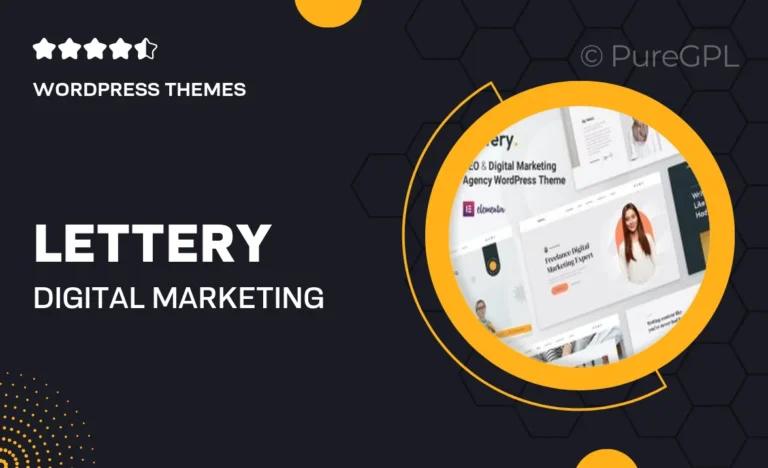 lettery digital marketing agency wordpress theme