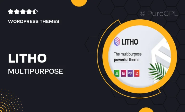 litho multipurpose elementor wordpress theme