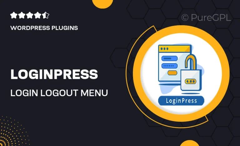 loginpress login logout menu