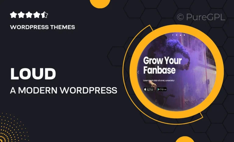 loud a modern wordpress theme for the music industry