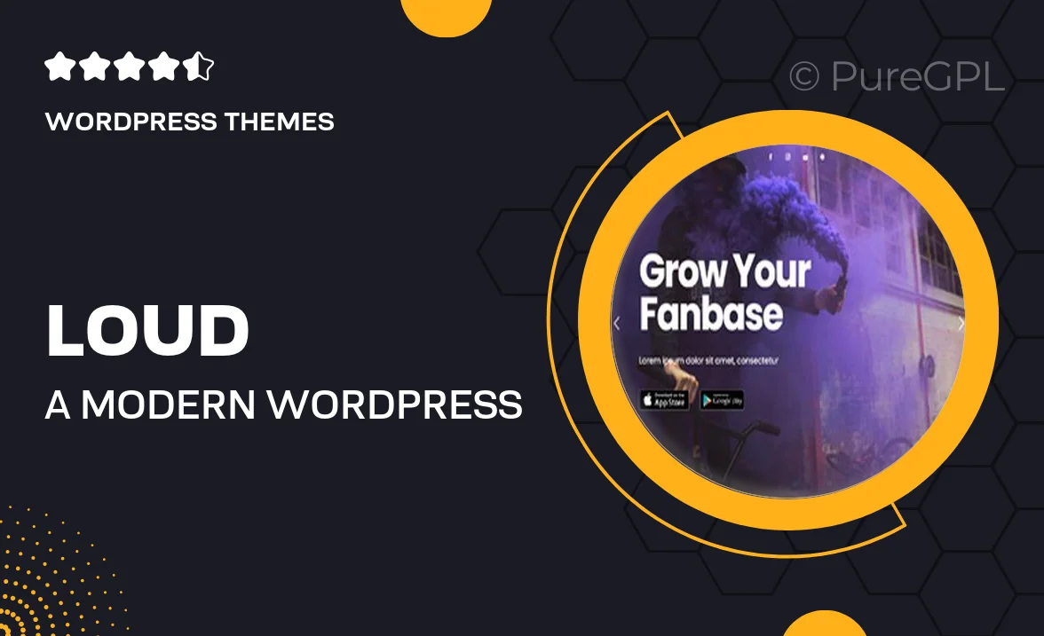 Loud – A Modern WordPress Theme for the Music Industry