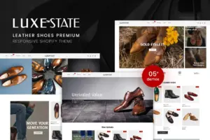 LuxeState – Leather Shoes Premium Shopify Theme