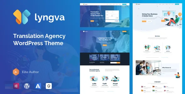 lyngva translation agency wordpress theme 1