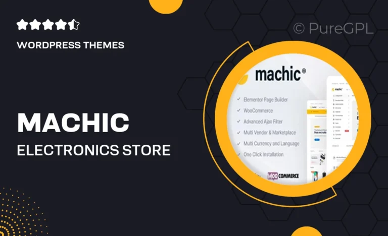 machic electronics store woocommerce theme