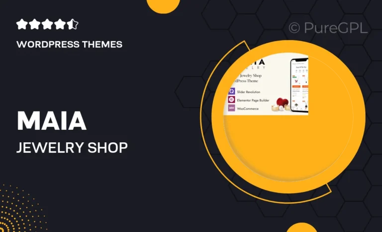 maia jewelry shop wordpress theme
