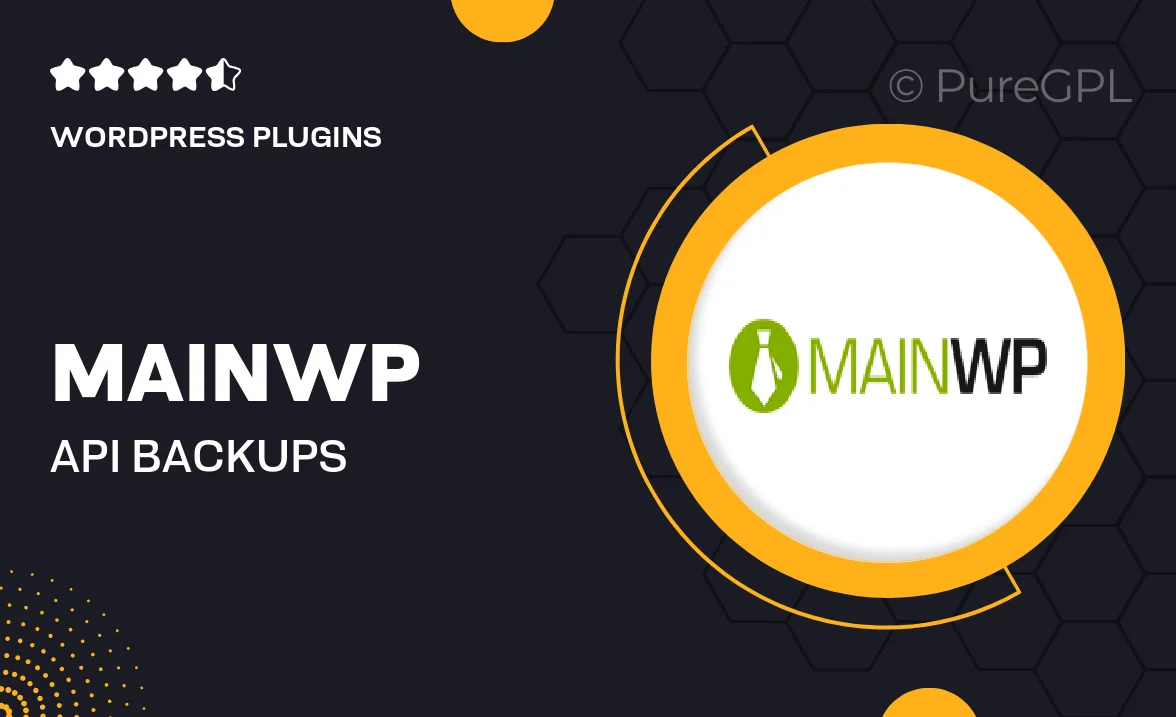 Mainwp | API Backups Extension