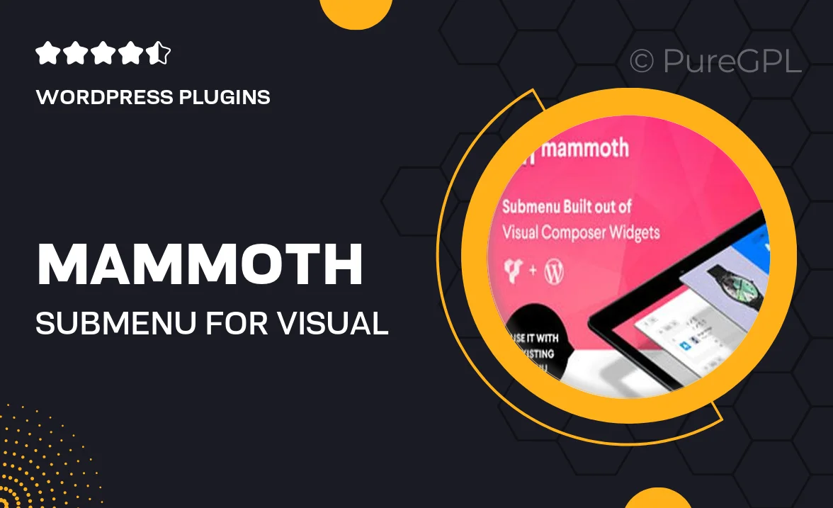 Mammoth Submenu for Visual Composer