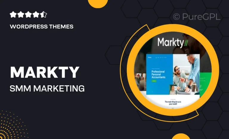 markty smm marketing wordpress theme