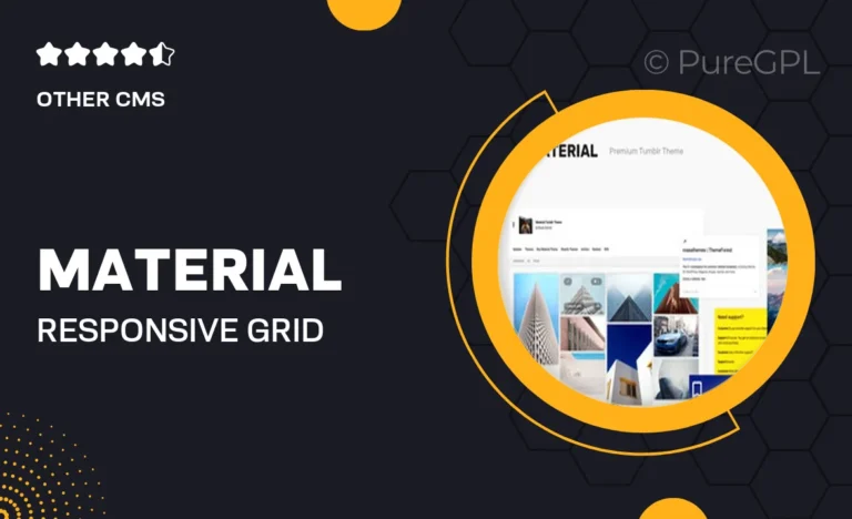 material responsive grid tumblr theme