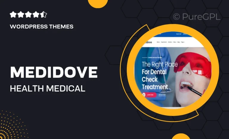 medidove health medical wordpress theme rtl