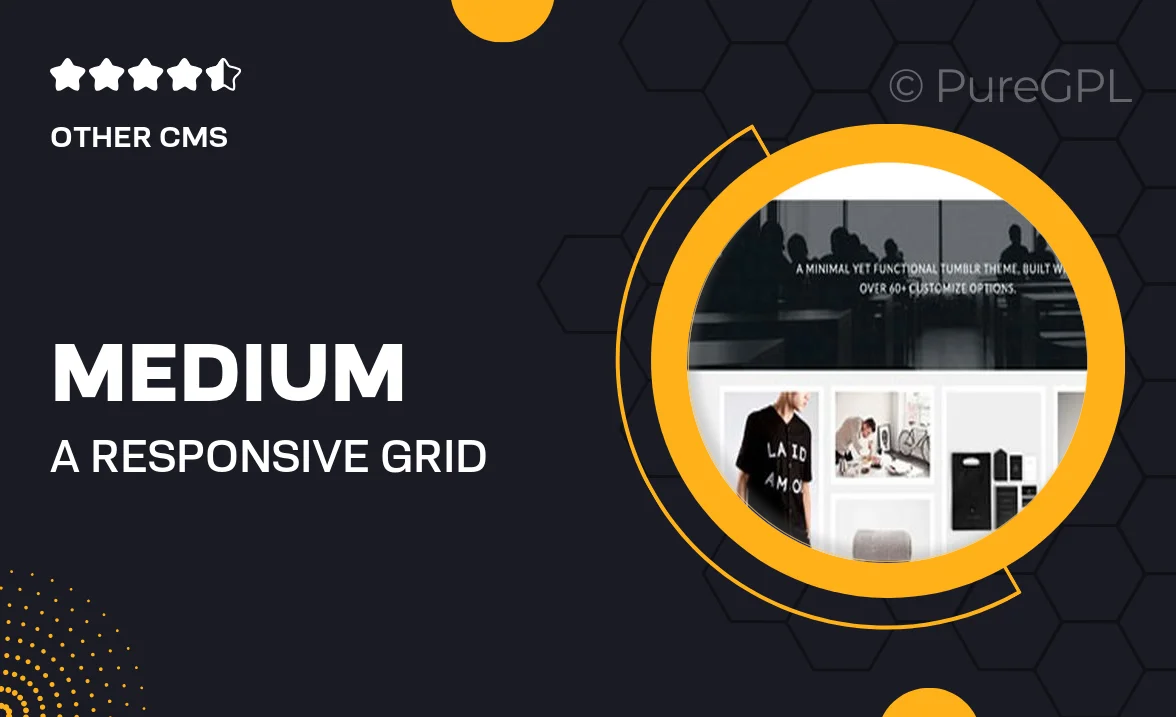 Medium – A Responsive Grid Tumblr Theme