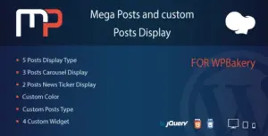 Mega Posts Display for WPBakery