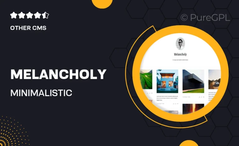 melancholy minimalistic fullscreen tumblr theme