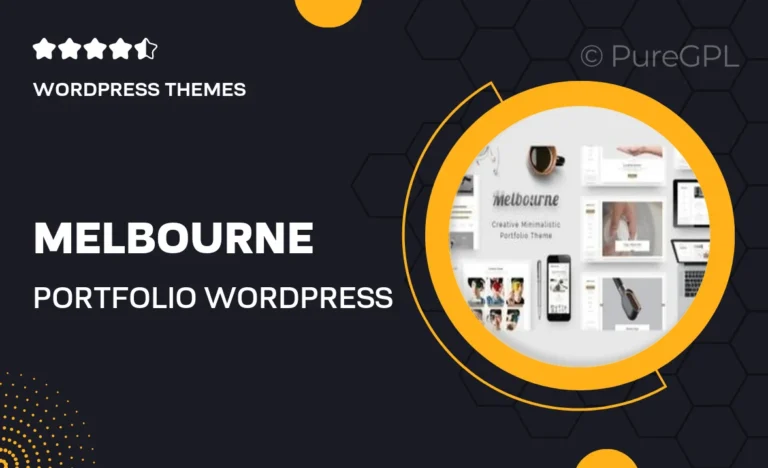 melbourne portfolio wordpress theme 1