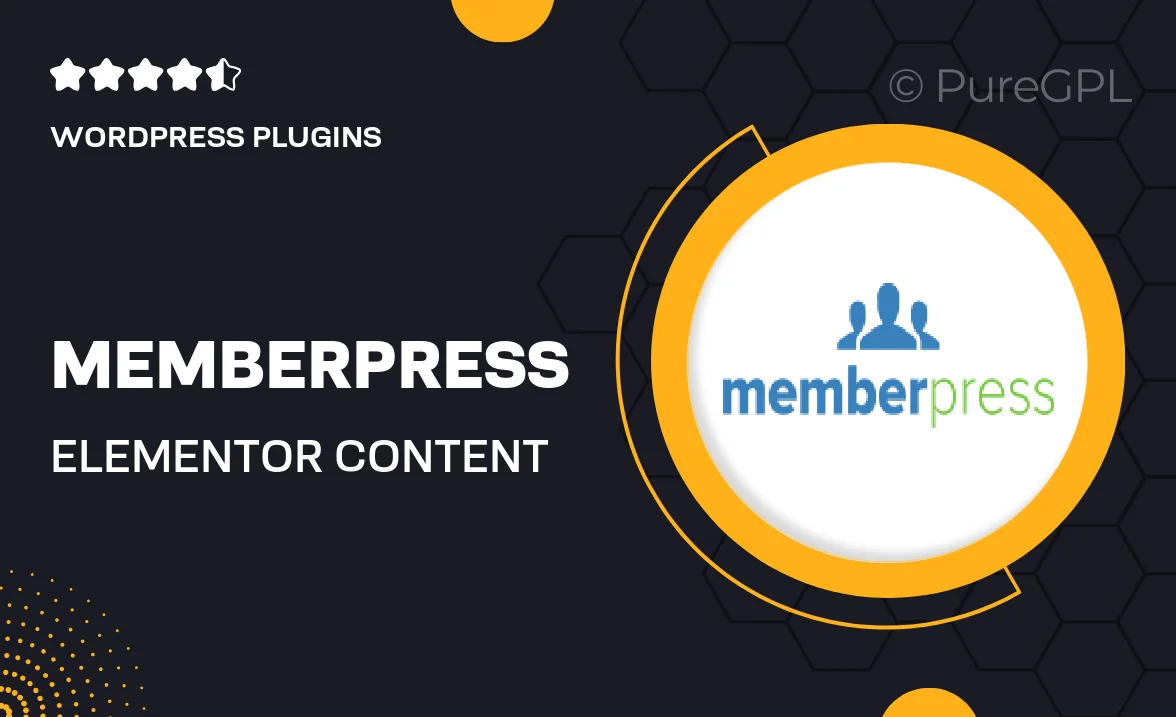 Memberpress | Elementor Content Protection