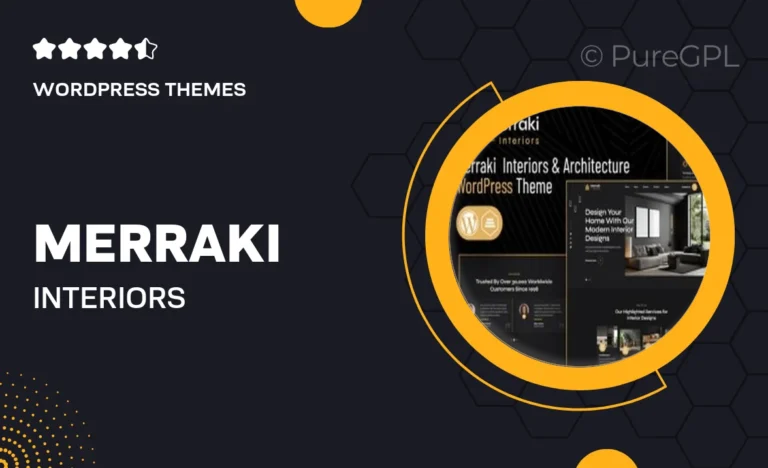 merraki interiors architecture wordpress theme