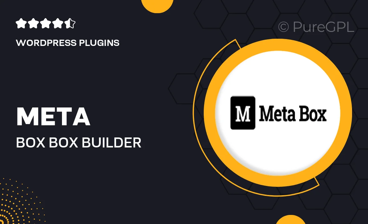 Meta box | Box Builder