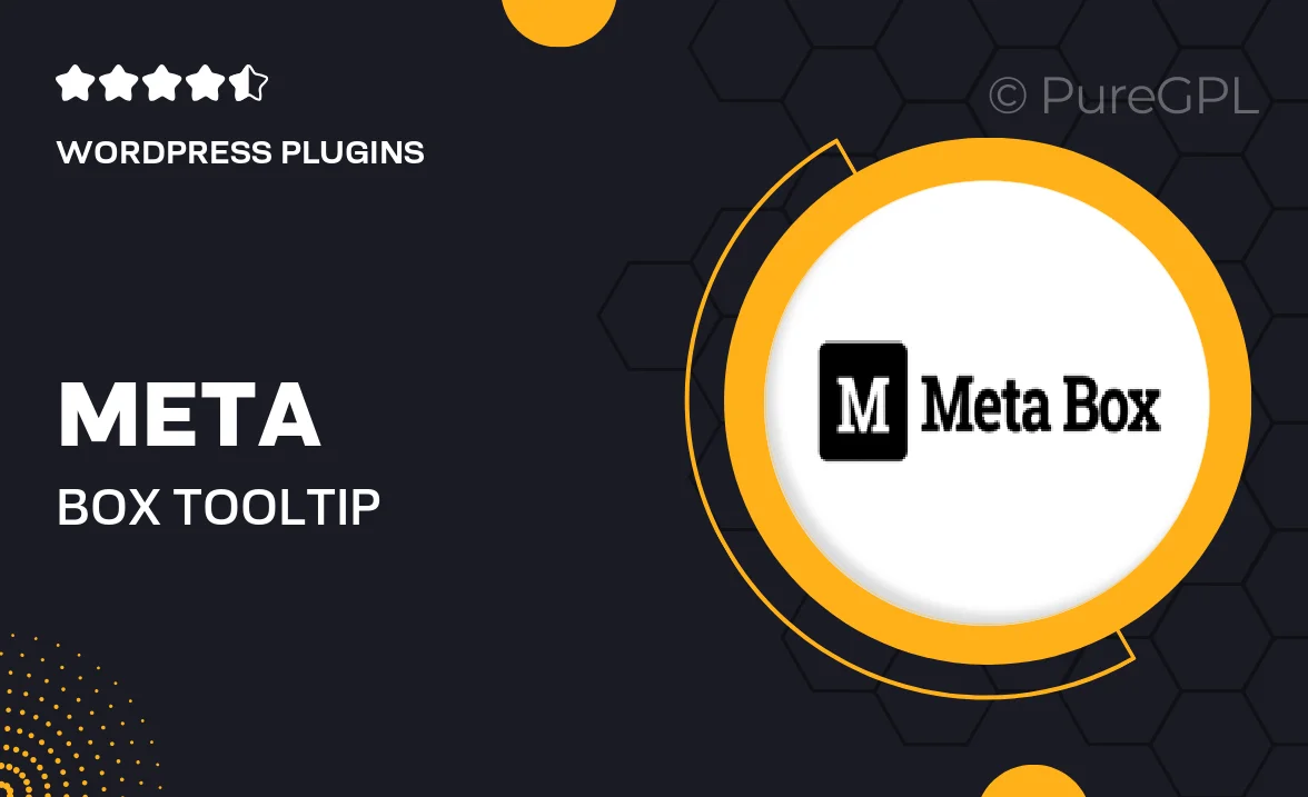 Meta box | Tooltip