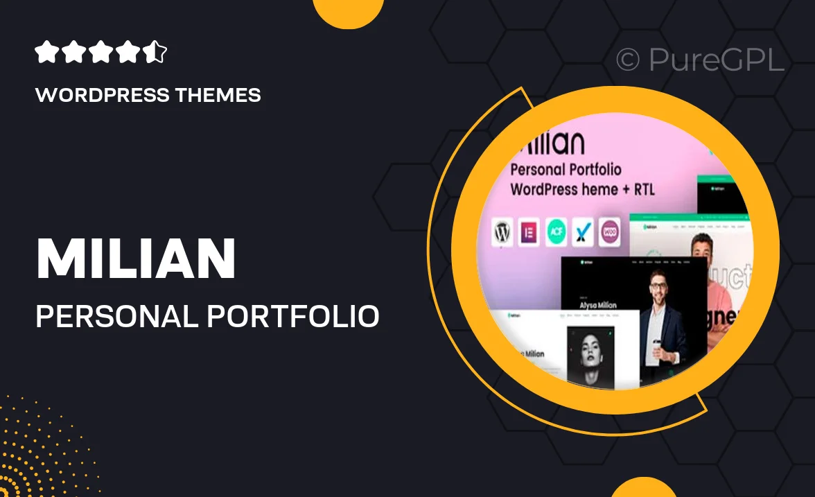 Milian – Personal Portfolio & Online Resume CV WordPress Theme